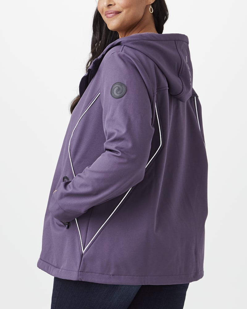 Side of plus size Chelsea Zip-Up Rain Jacket by Pennington's | Dia&Co | dia_product_style_image_id:150093